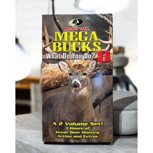 Mega Bucks 8 VHS Deer Hunting Mossy Oak What Do You Do? 3 Hours 24 Hunts
